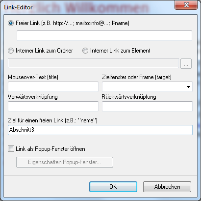 Der Anker im Link-Editor. 