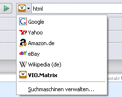 viomatrix.de als Suchanbieter im Mozilla Firefox 2 